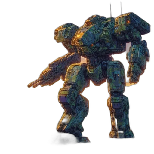 robot, weapon, creature, concept art transparent PNG cut-out