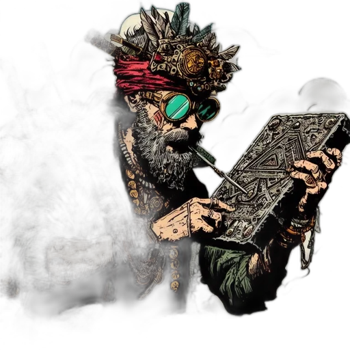 mask, weapon, jacket, concept art transparent PNG cut-out