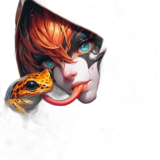 mask, face, concept art, comic book art transparent PNG cut-out