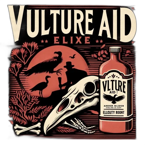 bottle, labeled, vulture, aid transparent PNG cut-out