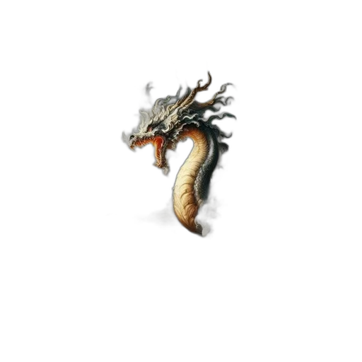dragon, creature, staff, animal transparent PNG cut-out