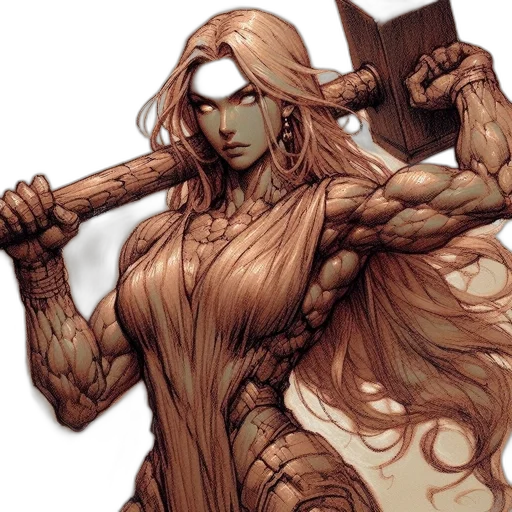 comic book art, concept art, fantasy art, earth tones transparent PNG cut-out