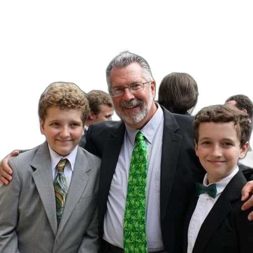 man, two, boys, pose transparent PNG cut-out