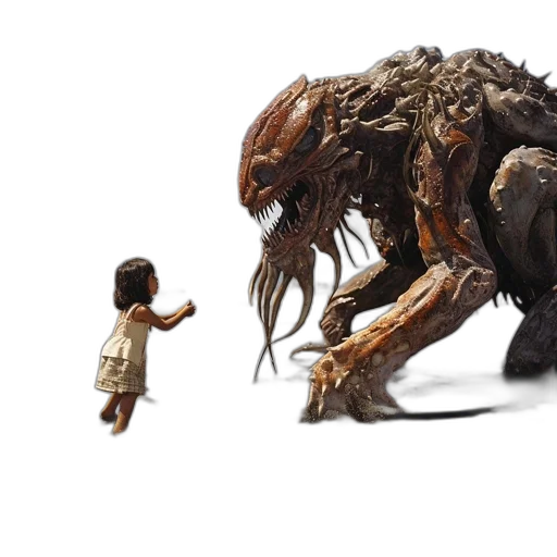 creature, animal, robot, hair transparent PNG cut-out