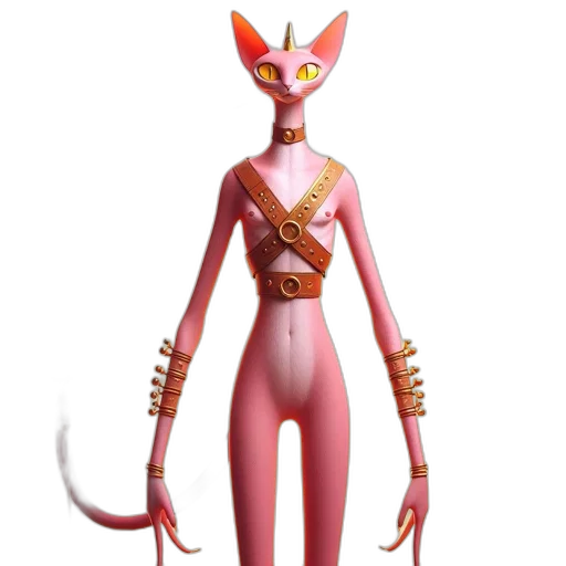 staff, creature, animal, robot transparent PNG cut-out