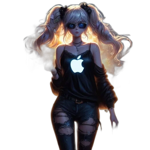 dress, staff, face, jacket transparent PNG cut-out