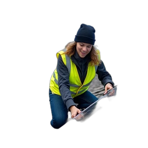 staff, jacket, hat, umbrella transparent PNG cut-out