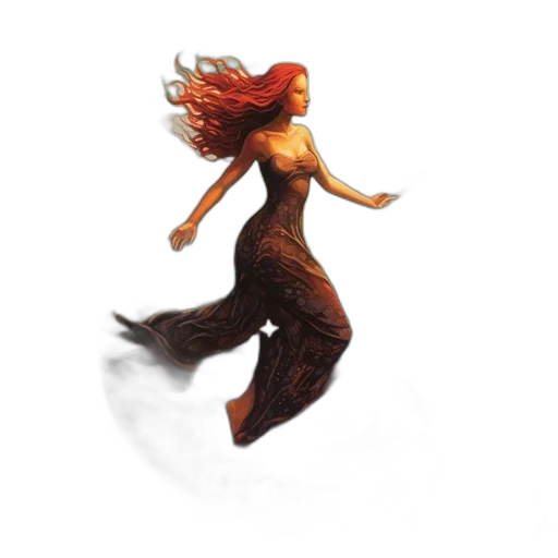 hair, dress, creature, animal transparent PNG cut-out