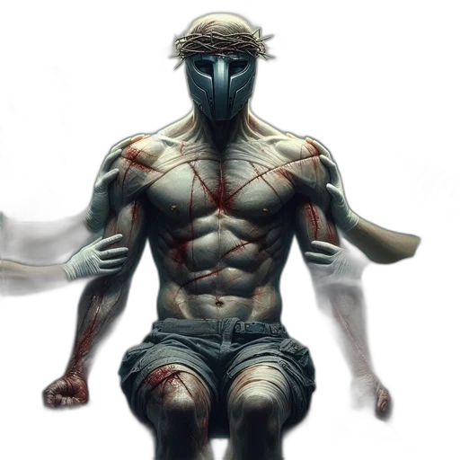 mask, creature, concept art, comic book art transparent PNG cut-out