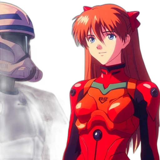 robot, concept art, anime, 3d render transparent PNG cut-out