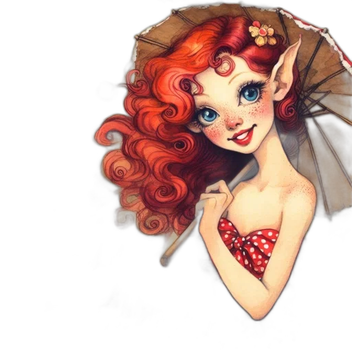 fantasy art, concept art, watercolor, cartoon transparent PNG cut-out