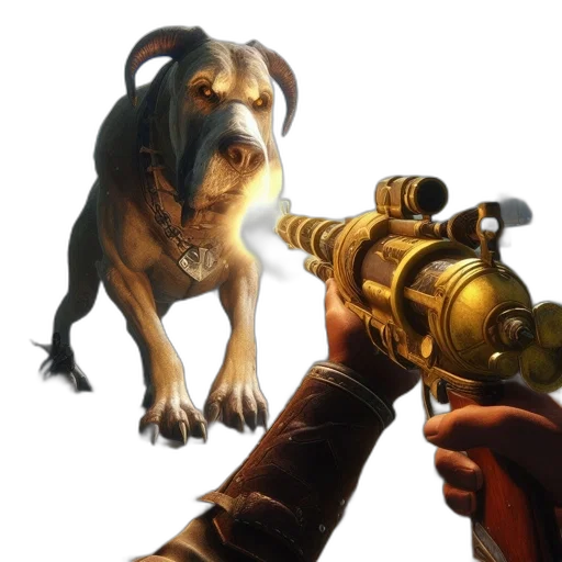 weapon, animal, staff, creature transparent PNG cut-out