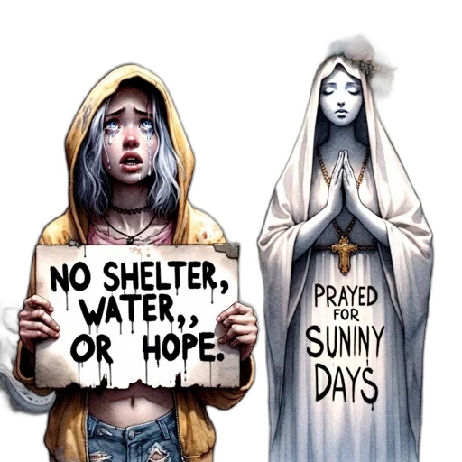 concept art, comic book art, fantasy art, desolate transparent PNG cut-out