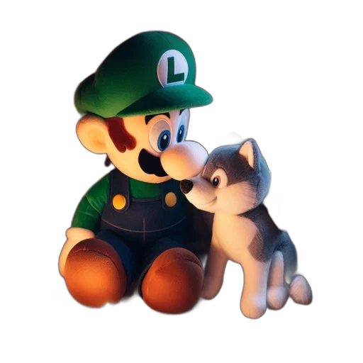 animal, hat, staff, 3d render transparent PNG cut-out