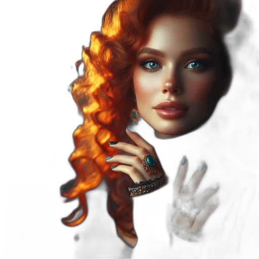 face, crown, hair, mask transparent PNG cut-out