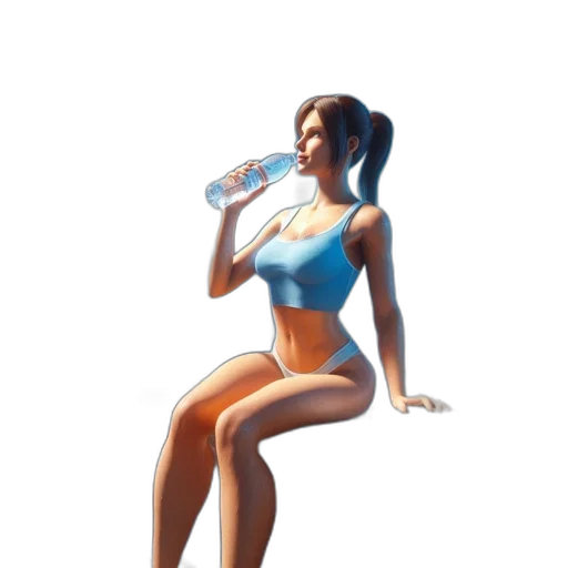 dress, bottle, staff, concept art transparent PNG cut-out
