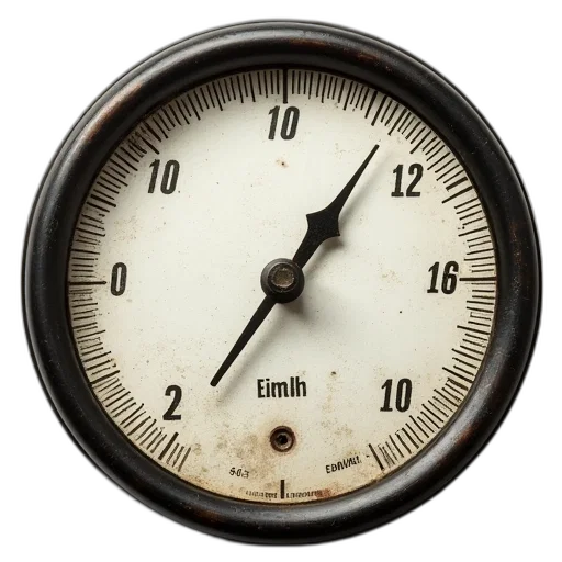 gauge, meter, number, inch transparent PNG cut-out