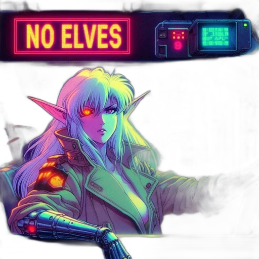 cyberpunk, concept art, vaporwave, pixel art transparent PNG cut-out