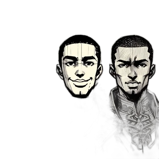 face, mask, concept art, comic book art transparent PNG cut-out