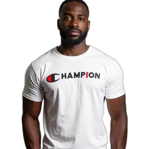 man, wearing, white, t-shirt transparent PNG cut-out