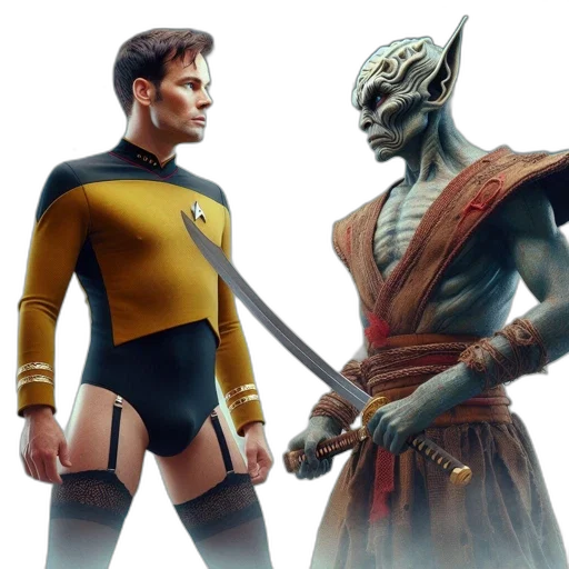 concept art, comic book art, outer space, two transparent PNG cut-out