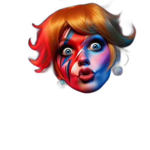 face, mask, creature, hair transparent PNG cut-out