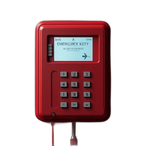 emergency, devices, device, shown transparent PNG cut-out