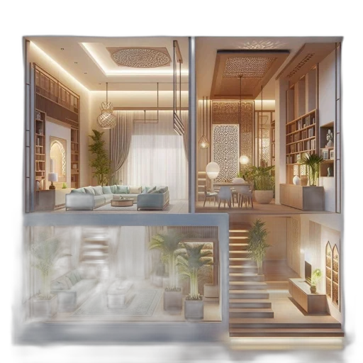 furniture, 3d render, photorealistic, concept art transparent PNG cut-out