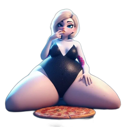 dress, food, concept art, 3d render transparent PNG cut-out