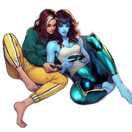 comic book art, concept art, fantasy art, pixel art transparent PNG cut-out
