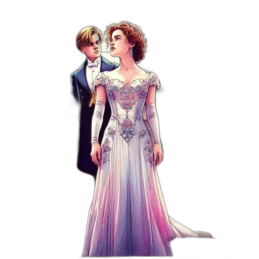 dress, crown, concept art, fantasy art transparent PNG cut-out