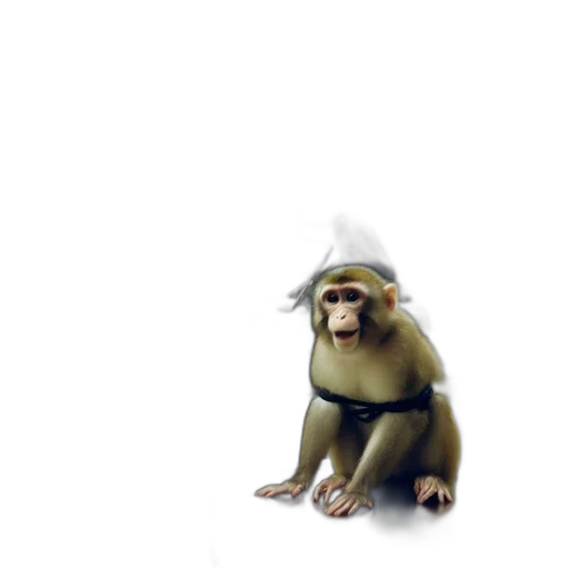 animal, hat, staff, creature transparent PNG cut-out