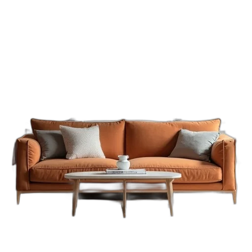 furniture, 3d render, photorealistic, earth tones transparent PNG cut-out