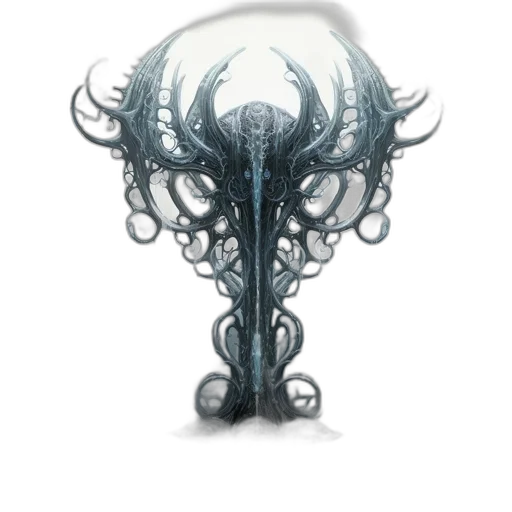 mask, crown, staff, creature transparent PNG cut-out