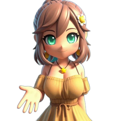 dress, staff, crown, face transparent PNG cut-out