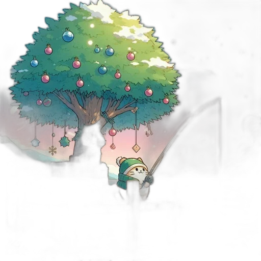 tree, creature, crown, staff transparent PNG cut-out