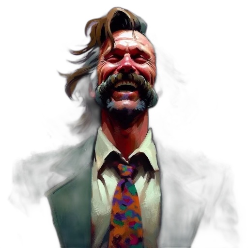 face, jacket, mask, staff transparent PNG cut-out