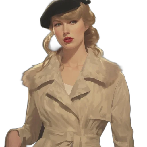 hat, jacket, staff, dress transparent PNG cut-out