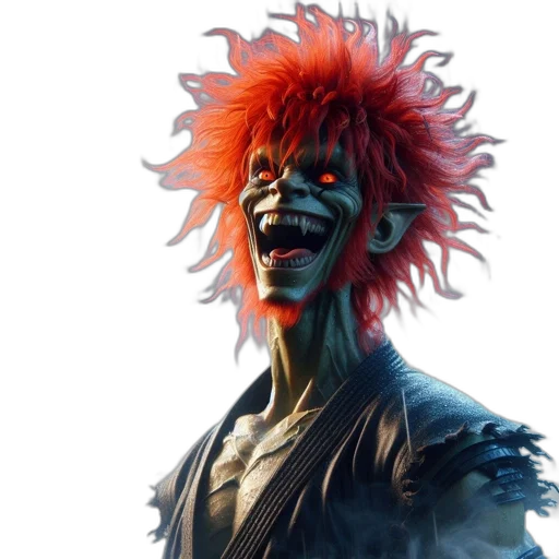 mask, creature, hair, face transparent PNG cut-out