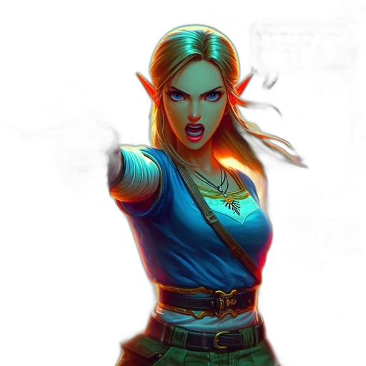 staff, fantasy art, concept art, comic book art transparent PNG cut-out