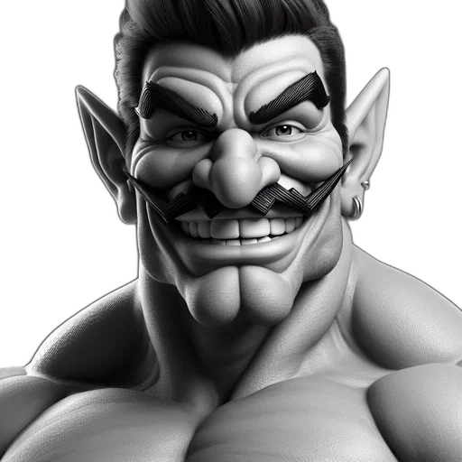 face, mask, 3d render, concept art transparent PNG cut-out