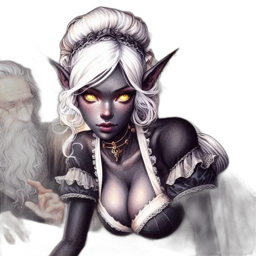 fantasy art, concept art, watercolor, pixel art transparent PNG cut-out