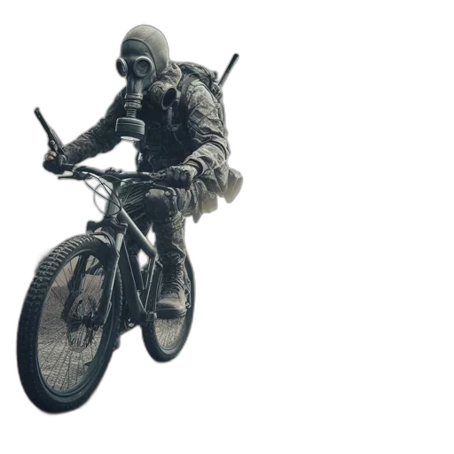 weapon, jacket, concept art, photorealistic transparent PNG cut-out