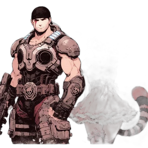 weapon, concept art, comic book art, 3d render transparent PNG cut-out