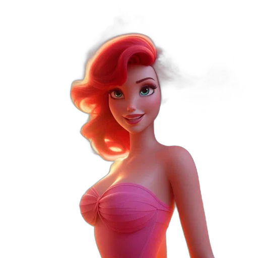 dress, crown, 3d render, concept art transparent PNG cut-out