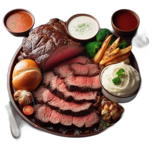 food, sumptuous, meal, features transparent PNG cut-out