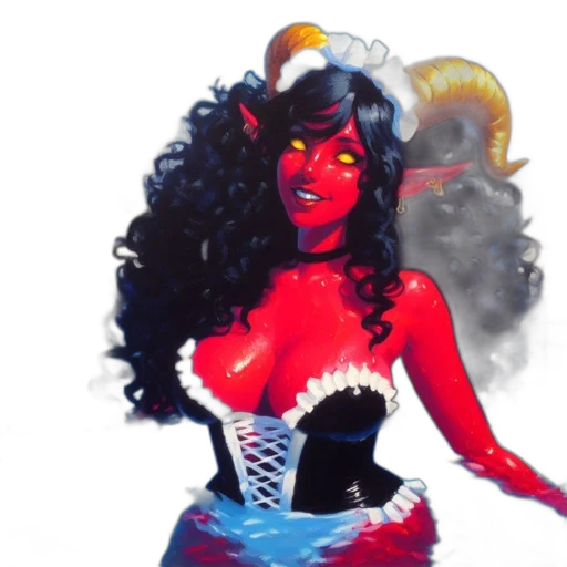 comic book art, concept art, fantasy art, watercolor transparent PNG cut-out