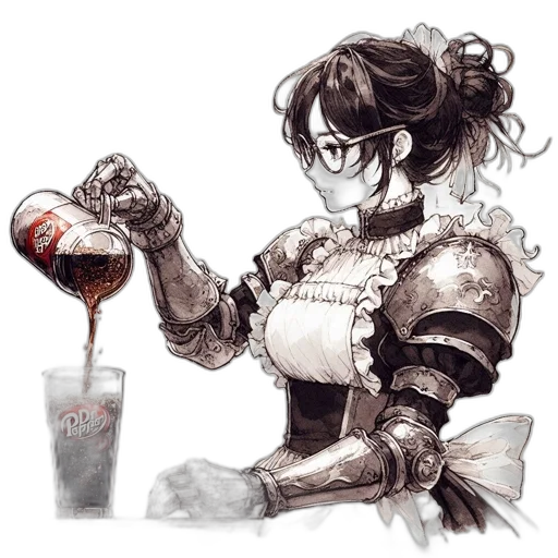 robot, food, concept art, fantasy art transparent PNG cut-out