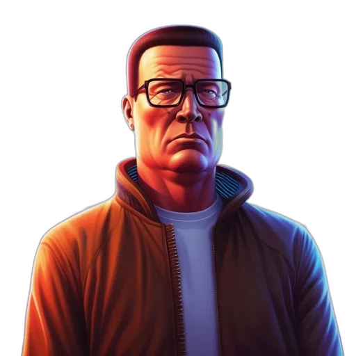 jacket, face, robot, staff transparent PNG cut-out