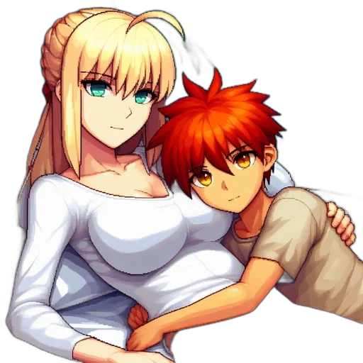 pixel art, anime, concept art, fantasy art transparent PNG cut-out